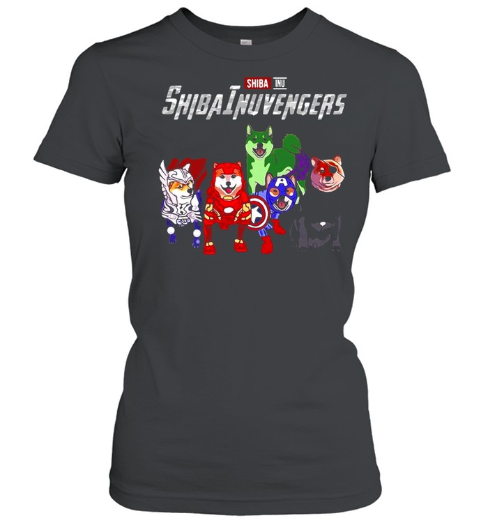 Marvel Avengers Endgame Shiba Inu Dog Shibainuvengers shirt Classic Women's T-shirt