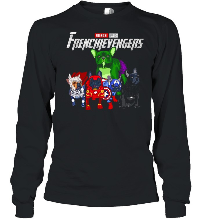 Marvel Avengers French Bulldog Frenchievenger shirt Long Sleeved T-shirt