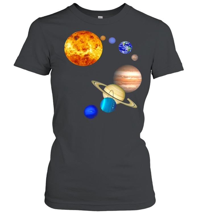 Planets In Solar System Science shirt Classic Women's T-shirt