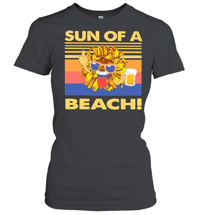 Sun of a Beach Beer vintage shirt Classic Women's T-shirt