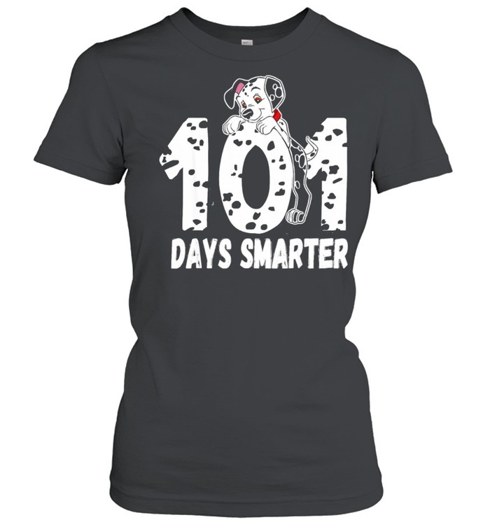 101 Days Smarter Dalmation Dog shirt Classic Women's T-shirt