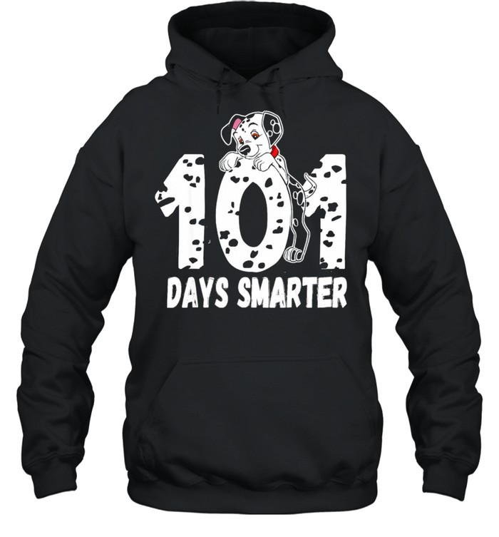 101 Days Smarter Dalmation Dog shirt Unisex Hoodie