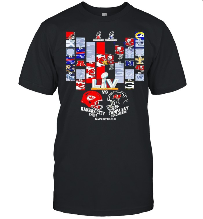 Tampa Bay Buccaneers Vs Kansas City Chiefs Super Bowl 2021 Champions shirt Classic Men's T-shirt