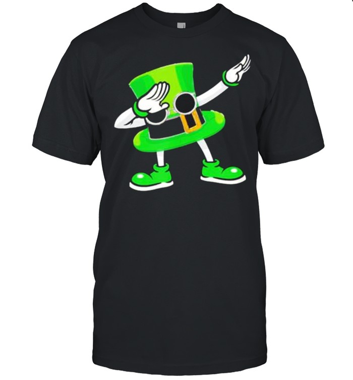 St Patricks Day Dabbing Leprechaun Hat Boys Kids Men Gifts shirt