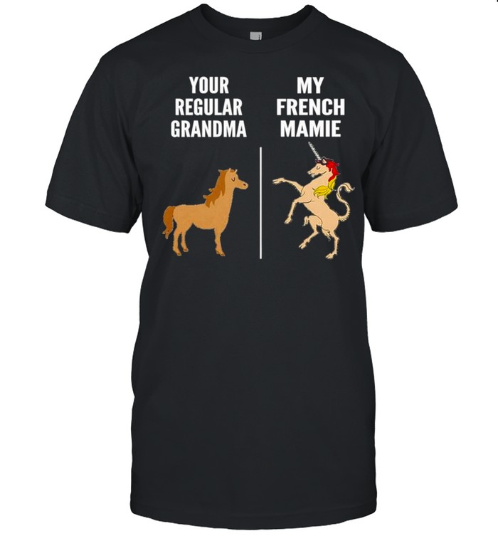 Your regular grandma horse my french mamie unicorn shirt Classic Men's T-shirt