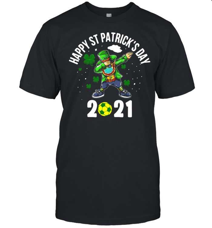 Dabbing Leprechaun Soccer St Patrick’s Day Boys Kids Sports 2021  Classic Men's T-shirt