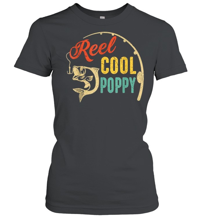 Vintage Fishing Reel Cool Poppy shirt Classic Women's T-shirt