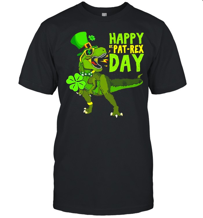 Happy St Pat Rex Day Saint Patrick’s Day Dino Tyrannosaurus shirt Classic Men's T-shirt