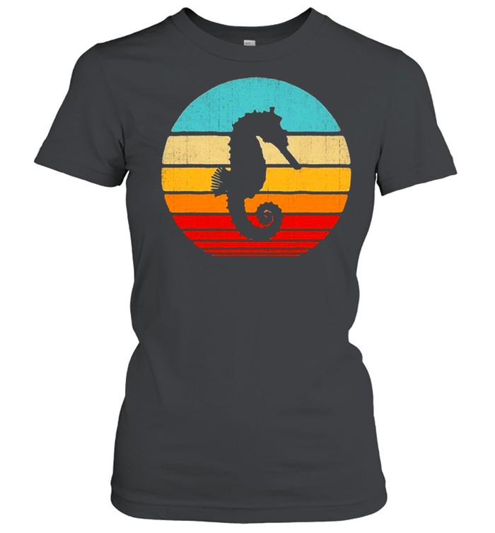 Seahorse Retro Vintage 60S 70S Sea Animal shirt Classic Women's T-shirt
