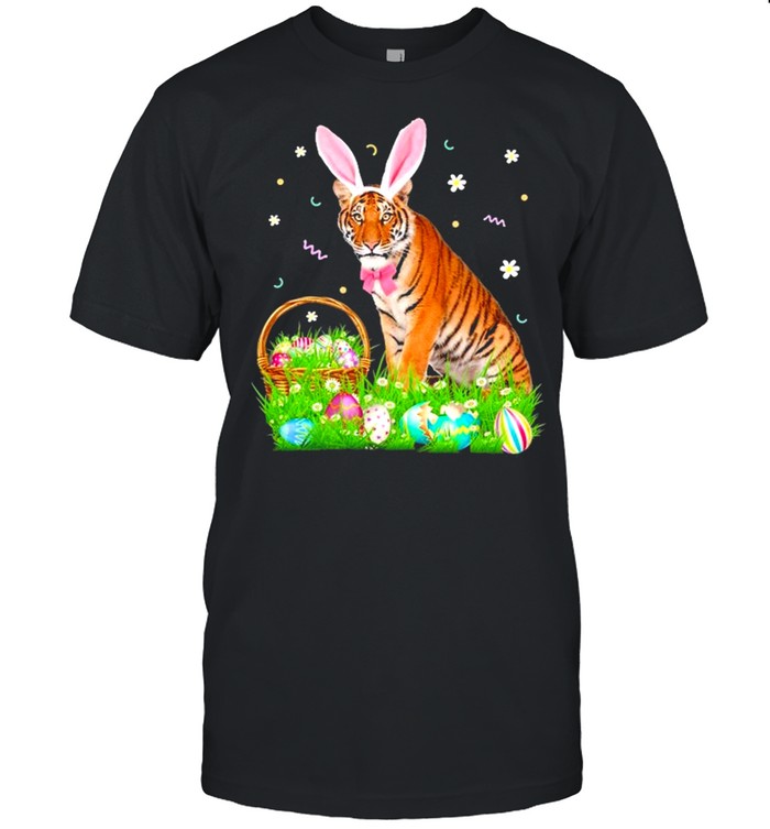 Tiger Easter Day Bunny Eggs Easter Costume shirt Classic Men's T-shirt