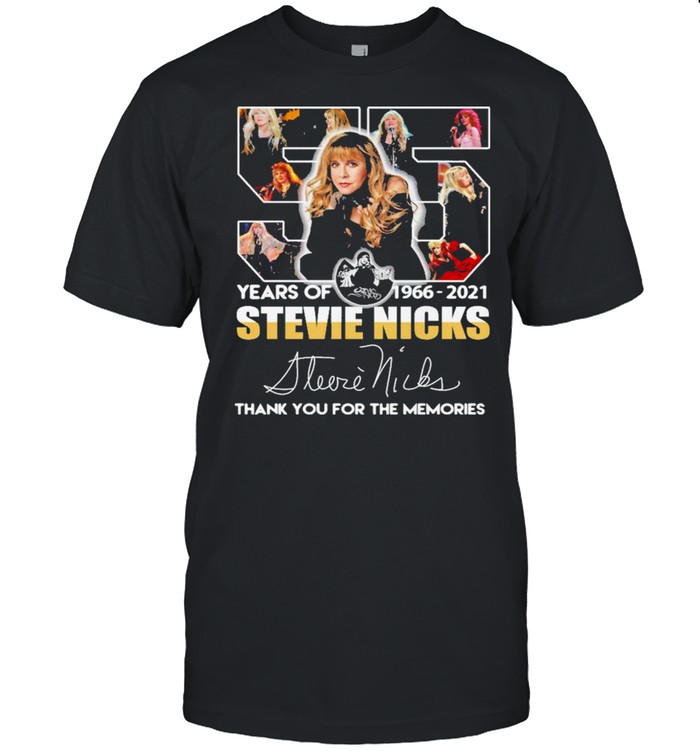 55 Years Of 1966 2021 Stevie Nicks Signatures Thank You For The Memories  Classic Men's T-shirt