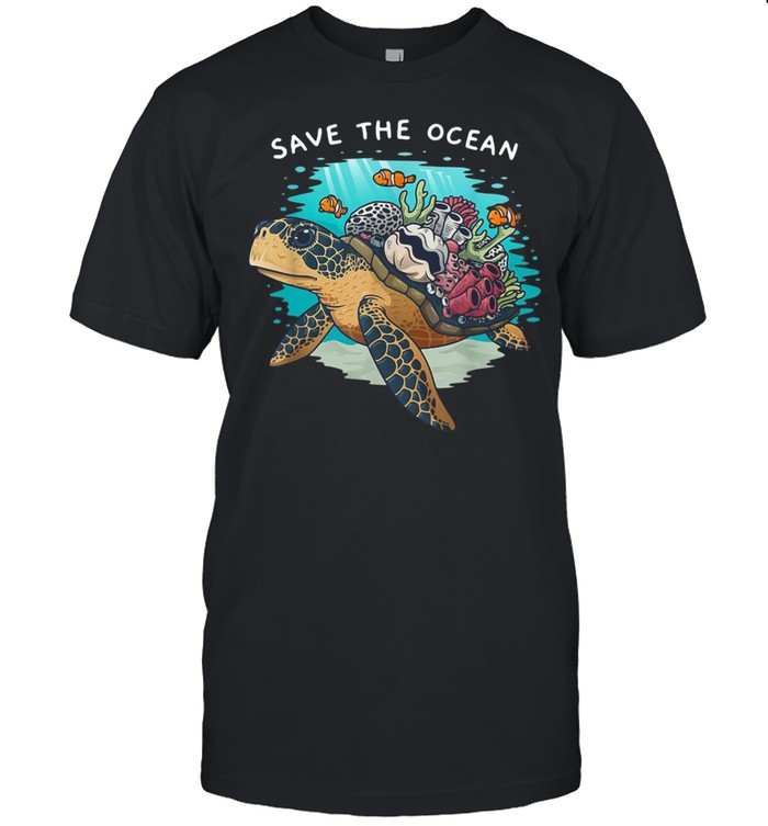 Trending Save The Ocean Sea Turtle Marine Biologist Gift T-shirt Classic Men's T-shirt