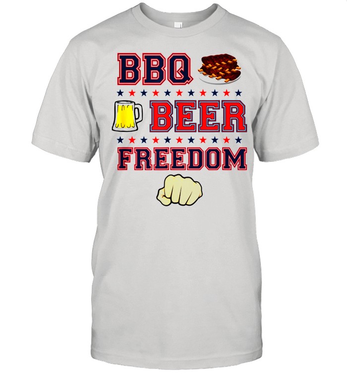 Barbecue Beer Freedom Cooking Chef Dad shirt Classic Men's T-shirt