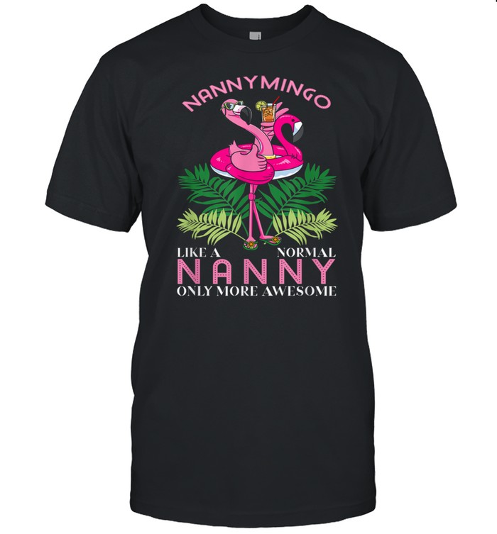 Nannymingo Grandmother Flamingo Gramma Grandma Granny  Classic Men's T-shirt