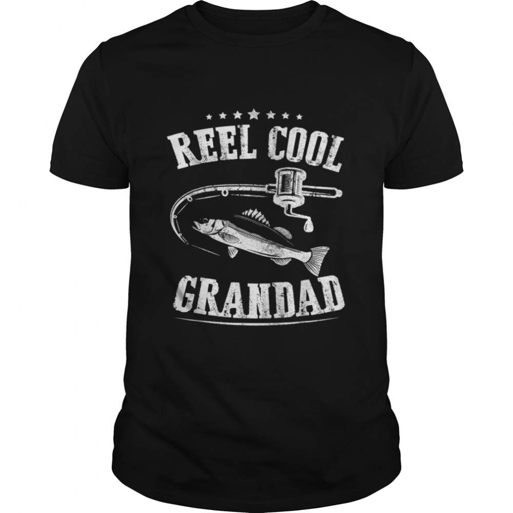 Reel Cool Grandad For Fathers Day  Classic Men's T-shirt