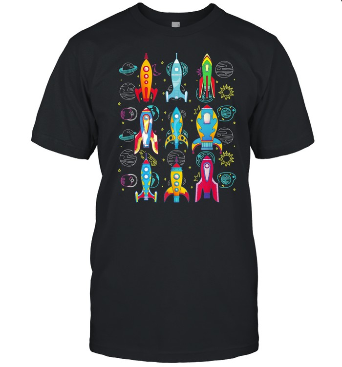 Rakete Weltraum Planeten Zukünftiger Astronaut shirt Classic Men's T-shirt