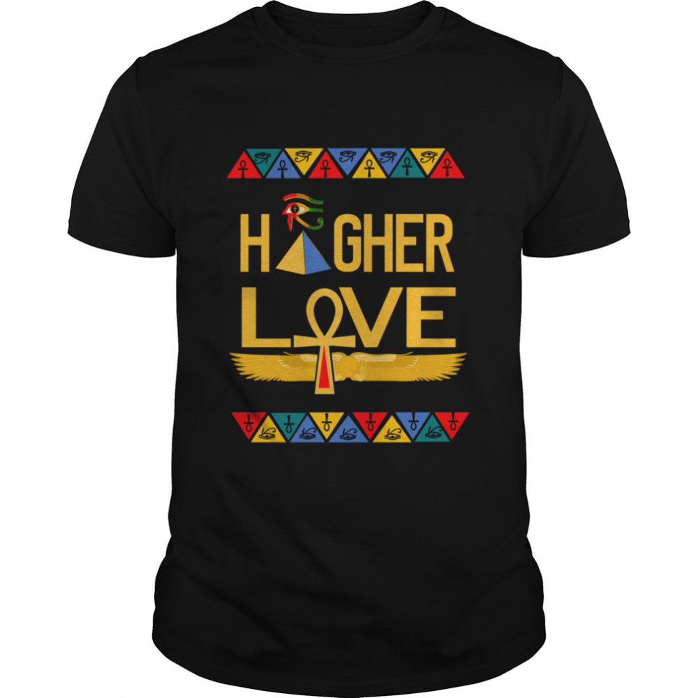 Ancient Egyptian Higher Love Ankh Pyramid Horus  Classic Men's T-shirt