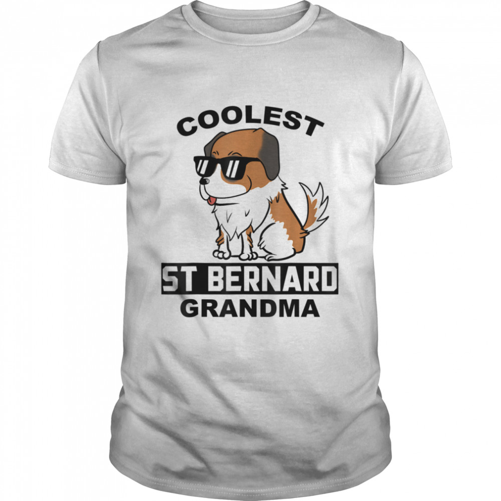 Coolest Saint Bernard Grandma Dog  Classic Men's T-shirt