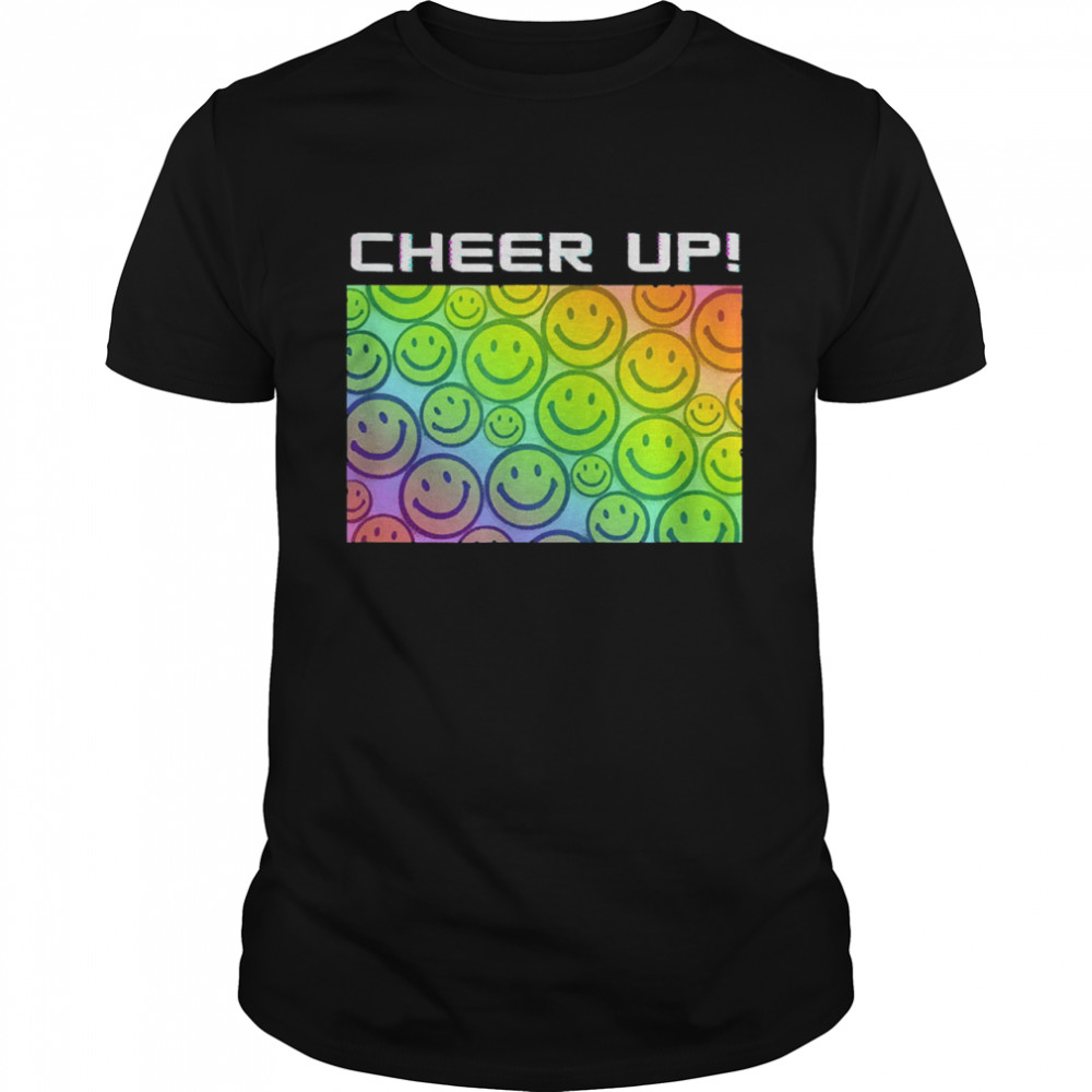 Cheer up happy smiley face shirt Classic Men's T-shirt