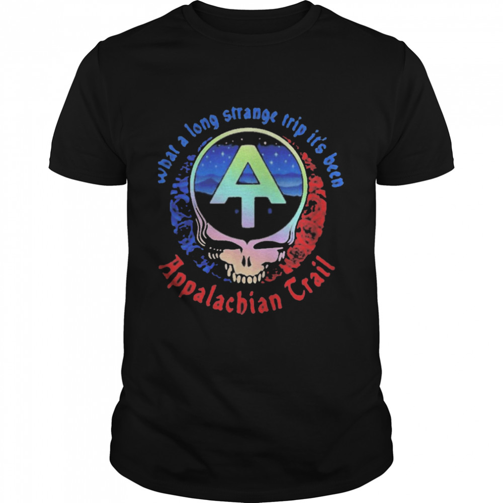 What A Long Strange Trip It’s Been Appalachian Trail Grateful Dead Skull Rose  Classic Men's T-shirt