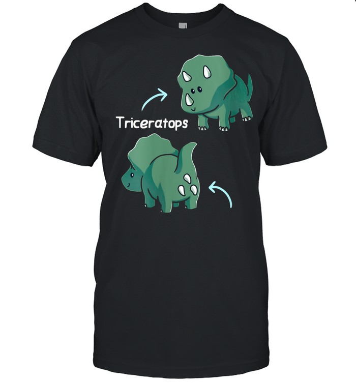 Triceratops Tricerabottoms Dinosaur Nerd Geek Dino shirt Classic Men's T-shirt
