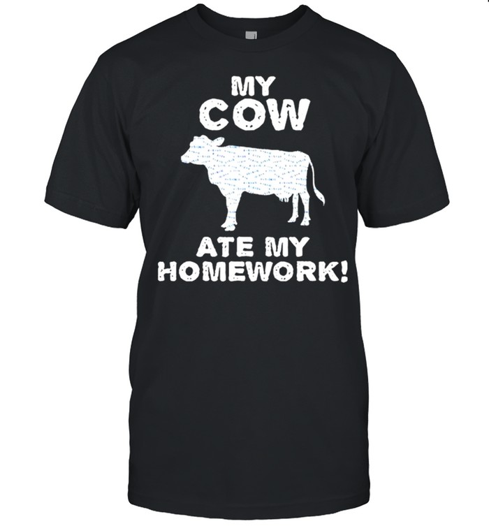 My Cow Ate My Homework shirt Classic Men's T-shirt