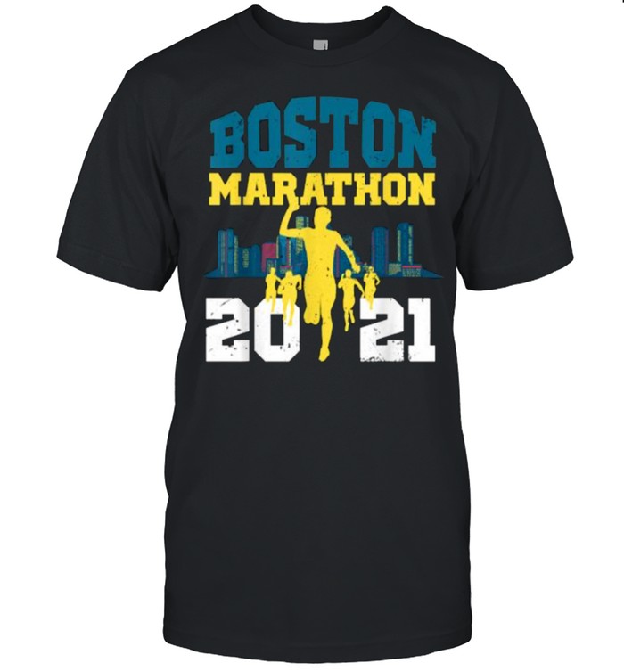 Boston 2021 Marathon Runner 26.2 Miles  Classic Men's T-shirt