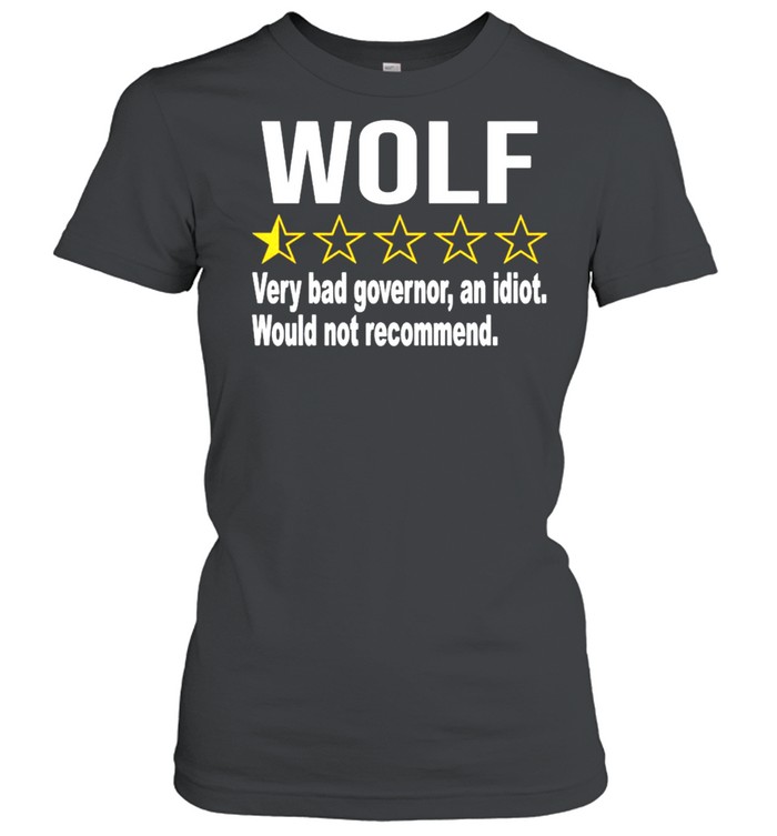 Wolf rating very bad governor an idiot shirt Classic Women's T-shirt