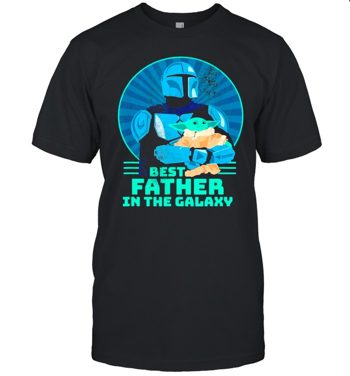 Star Wars Baby Yoda The Mandalorian The Best Father In The Galaxy shirt Classic Men's T-shirt