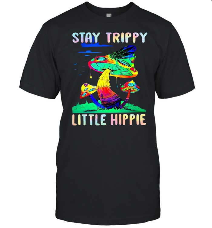 Mushroom Stay Trippy Little Hippie T-shirt Classic Men's T-shirt