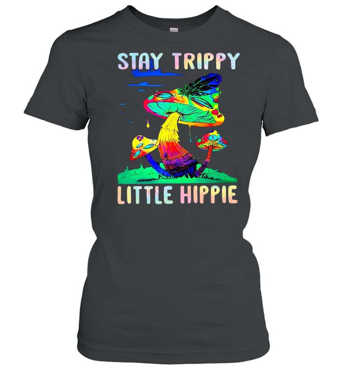 Mushroom Stay Trippy Little Hippie T-shirt Classic Women's T-shirt