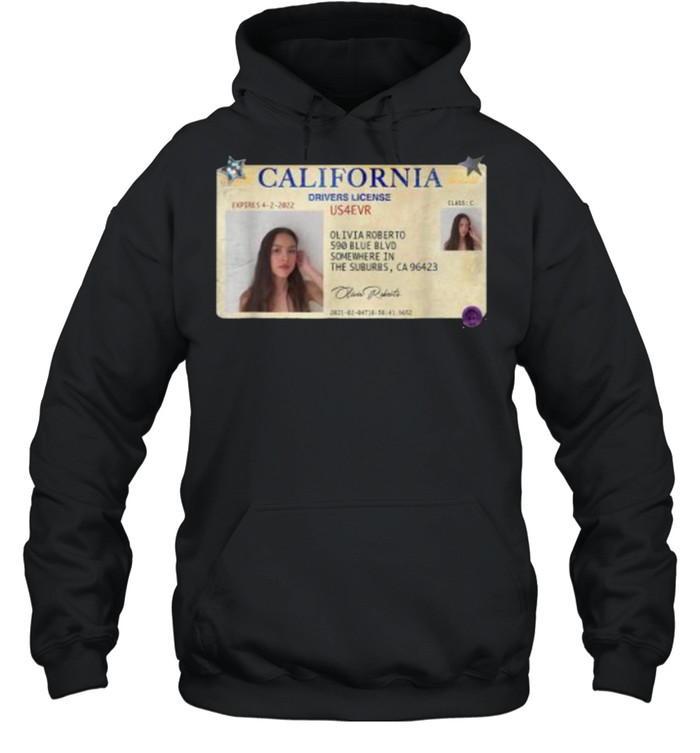 Olivia and rodrigo California Driver’s License T- Unisex Hoodie