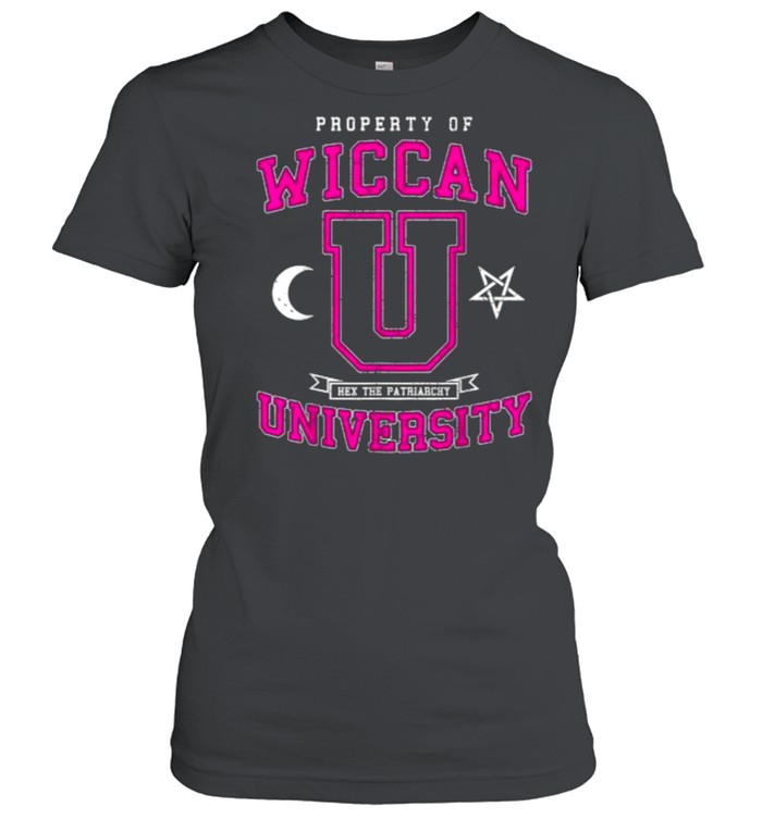 Property of Wiccan University Hex The Patriarchy T- Classic Women's T-shirt