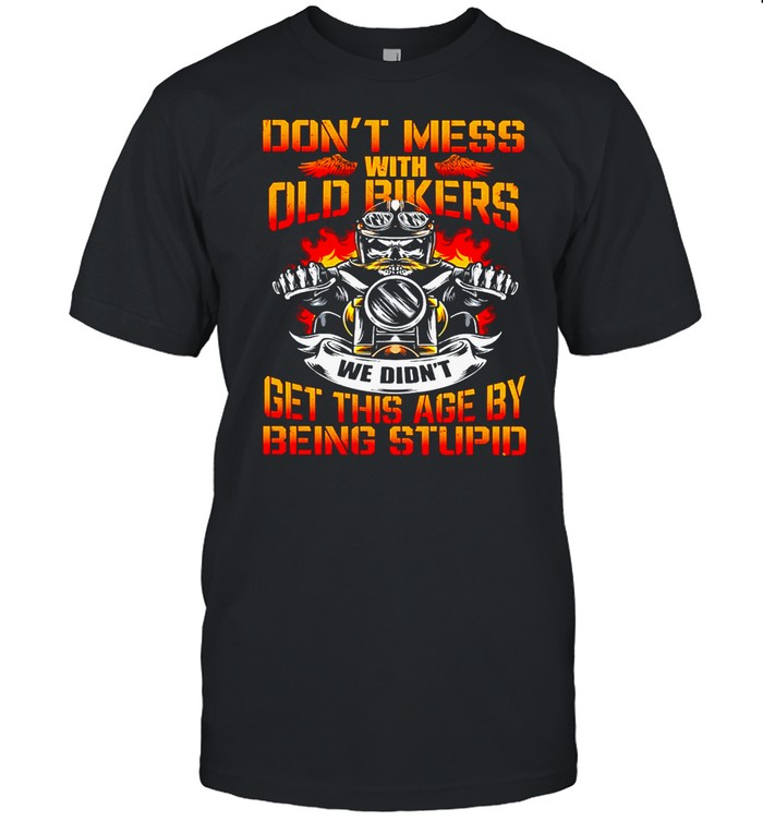 MOTORCYCLE Dont Mess With Old Bikers shirt Classic Men's T-shirt