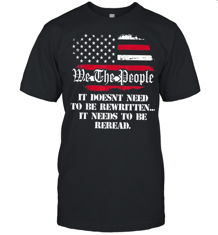 We The People 1776 Vintage USA Flag 4th of July shirt Classic Men's T-shirt