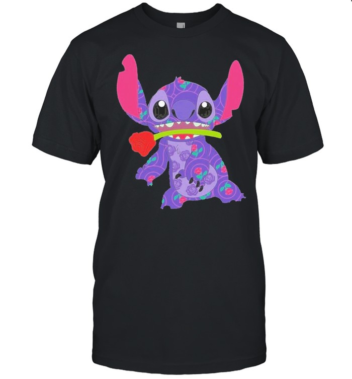 Disney Movie Cute Stitch Crashes Beauty And The Beast shirt Classic Men's T-shirt