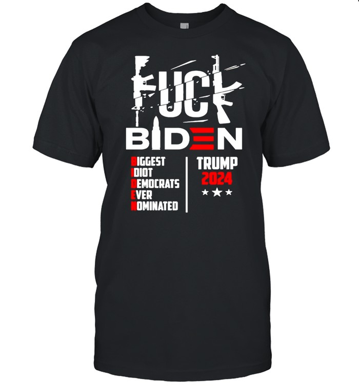 Pro Trump fuck Biden biggest idiot Democrats shirt Classic Men's T-shirt