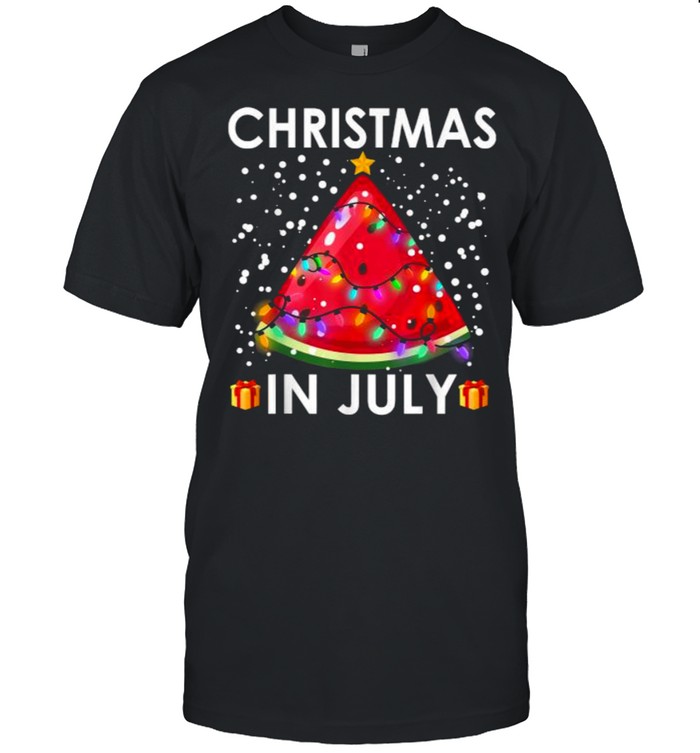 Christmas In July Watermelon Christmas Tree T- Classic Men's T-shirt