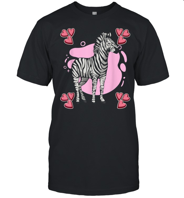 Zebra Heart Design Safari Zoo Stuff Zebras shirt