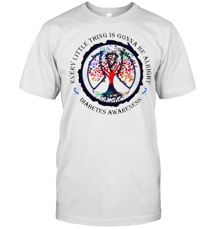 Every little thing is gonna be alright diabetes awareness tree shirt Classic Men's T-shirt