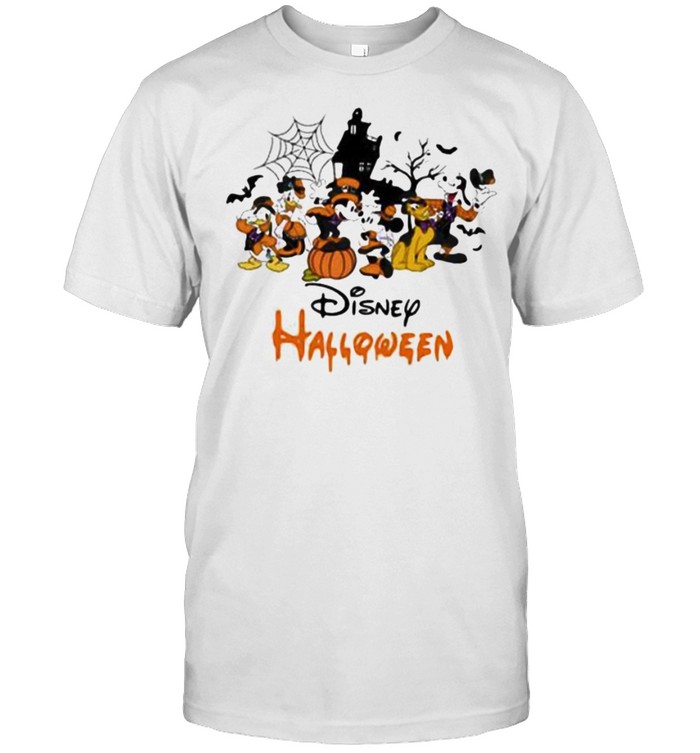 Disney halloween pumpkin mickey minnie donald duck shirt Classic Men's T-shirt