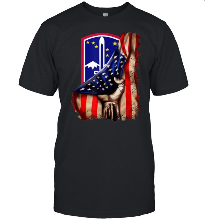 172nd Infantry Brigade American Flag T- Classic Men's T-shirt