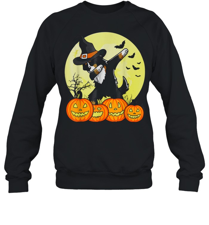 Dabbing Bernese Mountain Dog Halloween Dab Pet shirt Unisex Sweatshirt