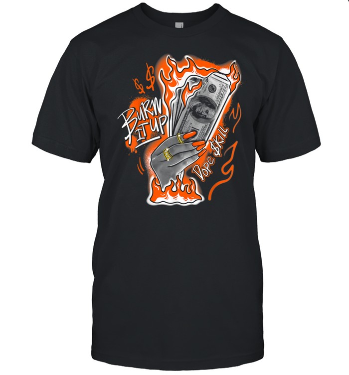 Burn It Up Match Jordan One Retro Electro Orange shirt Classic Men's T-shirt