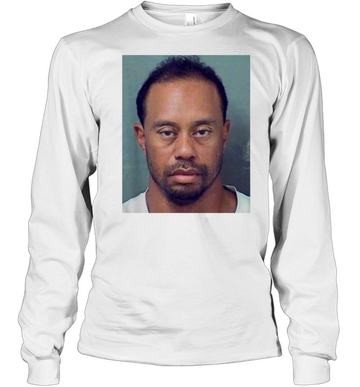 Tiger Woods Mugshot shirt Long Sleeved T-shirt