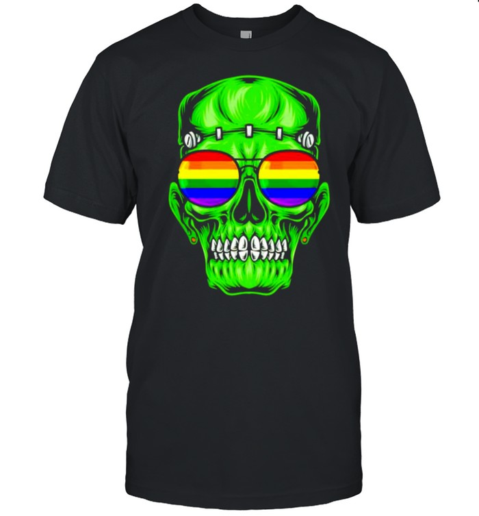 LGBT Frankenstein glasses rainbow shirt Classic Men's T-shirt