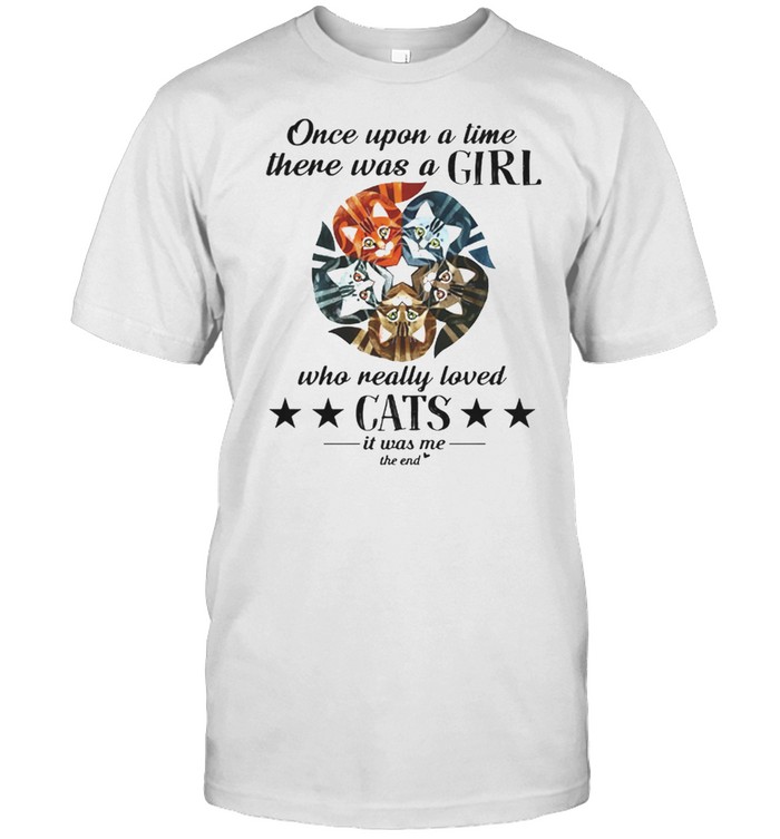 Once upon a time there was a girl who really love cats shirt Classic Men's T-shirt