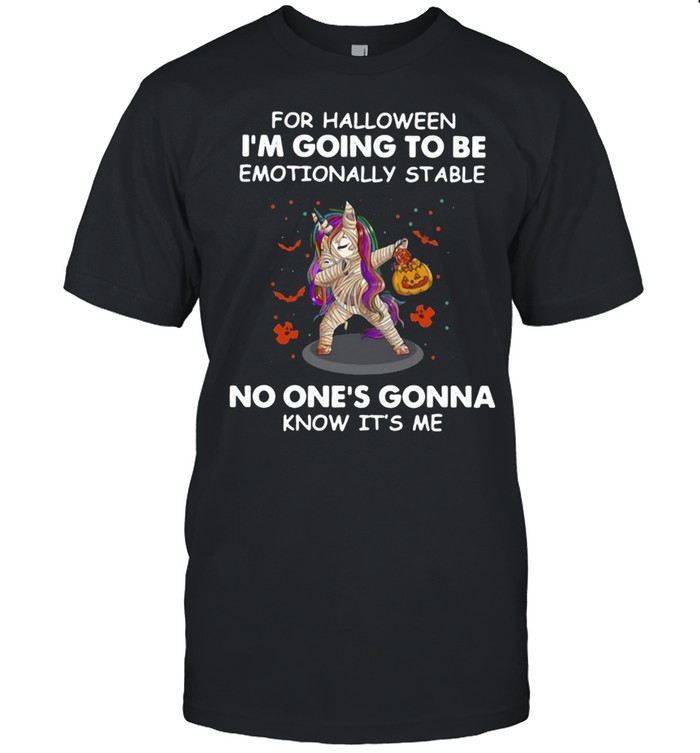 Unicorn For Halloween I’m Going To Be Emotionally Stable No One’s Gonna Know It’s Me T-shirt Classic Men's T-shirt