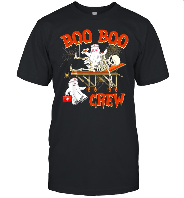 Witch Skeleton Boo Boo Crew Halloween T-shirt Classic Men's T-shirt