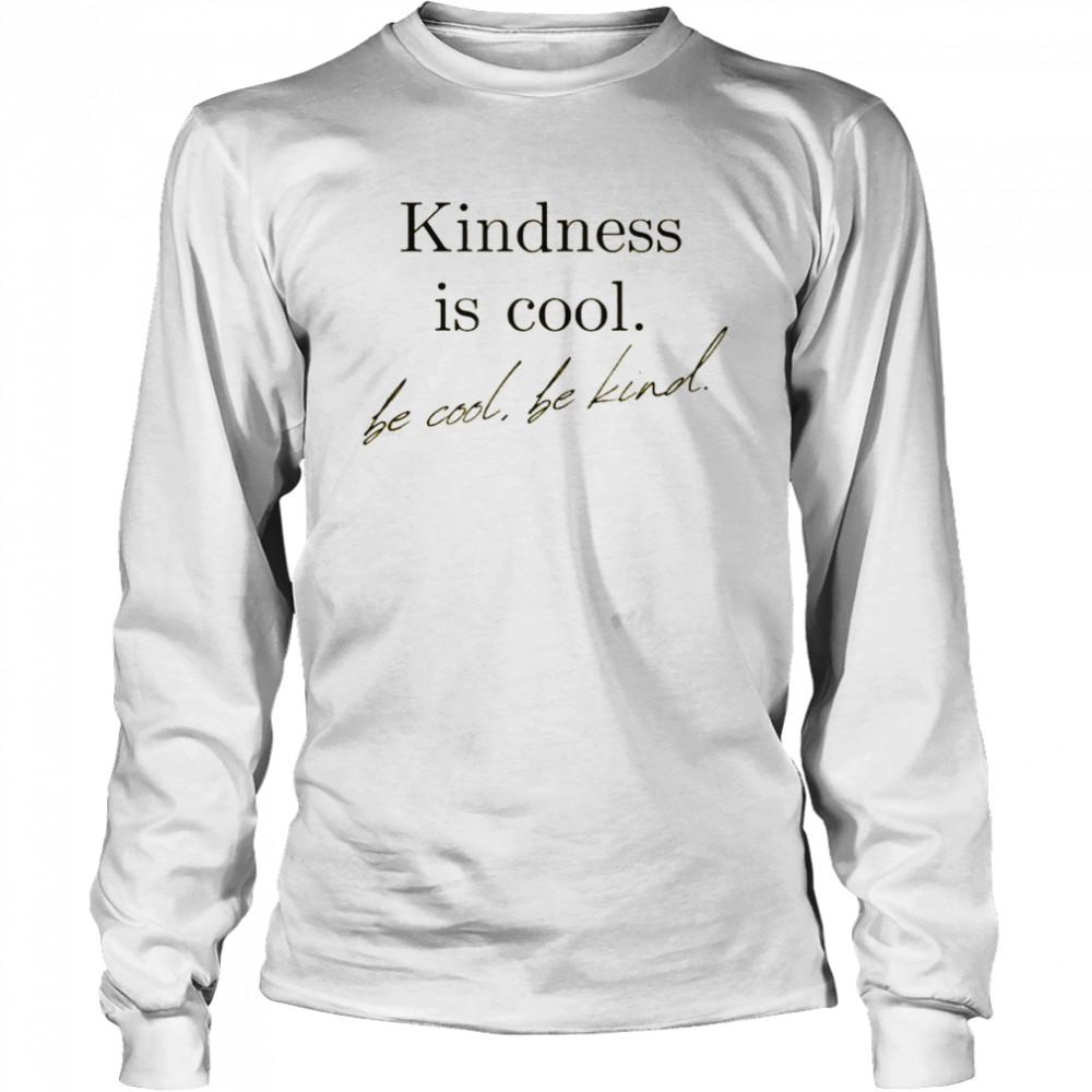 yellow inspirational graphic be kind shirt Long Sleeved T-shirt